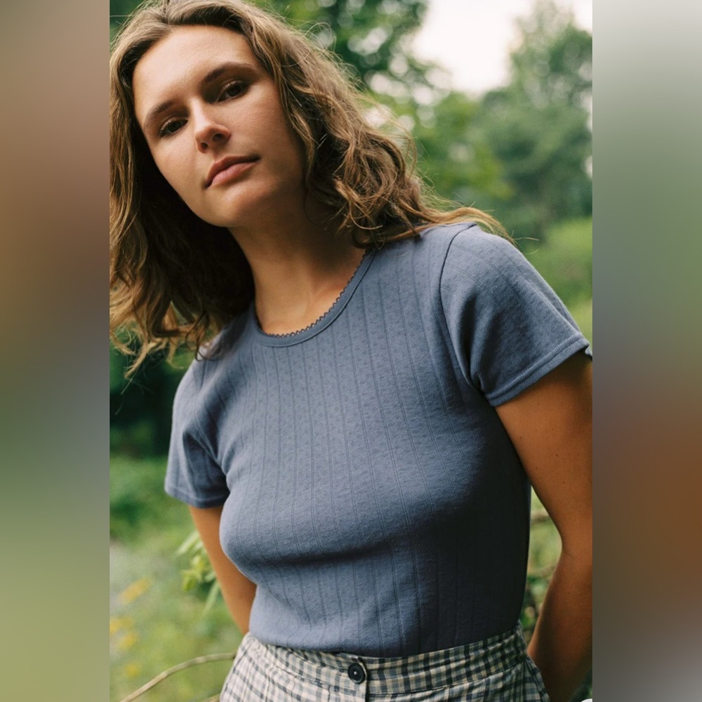 Christy Dawn Rayne Tee size Large in Slate